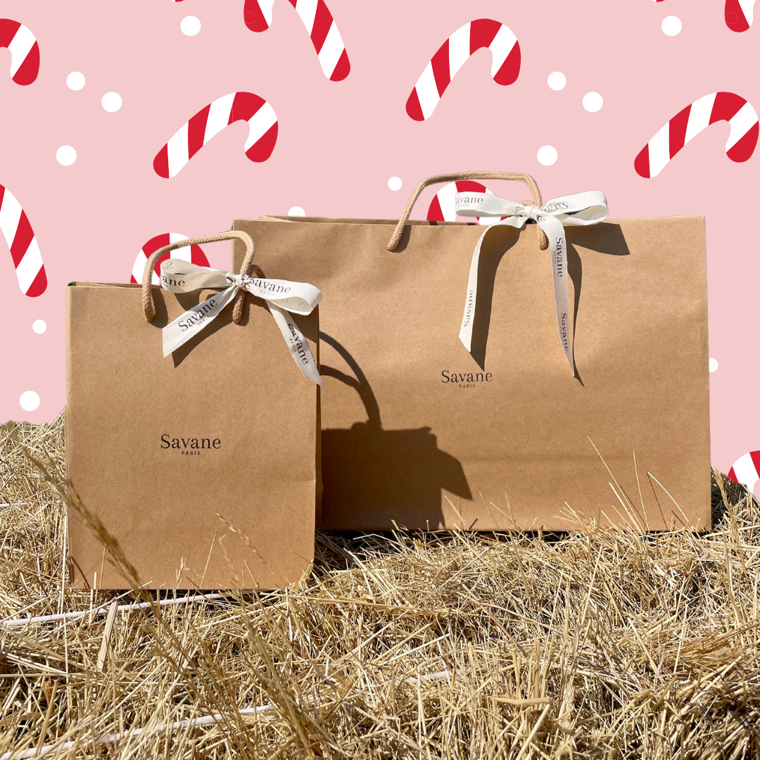 emballages cadeaux soignés Savane Paris marque de broderie personnalisée pour des cadeaux uniques durables et utiles