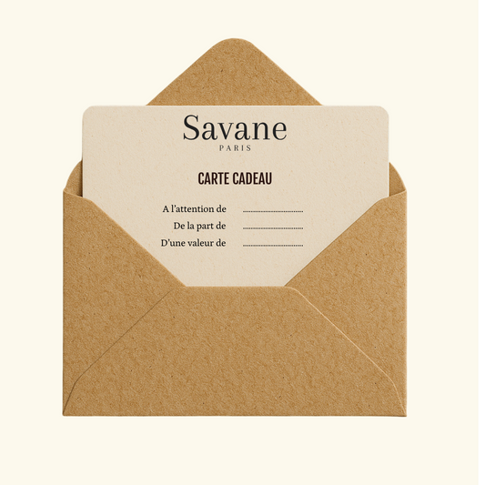 offrir une carte cadeau et laisser les personnes choisir le cadeau parfait qui leur fera plaisir carte cadeau savane paris