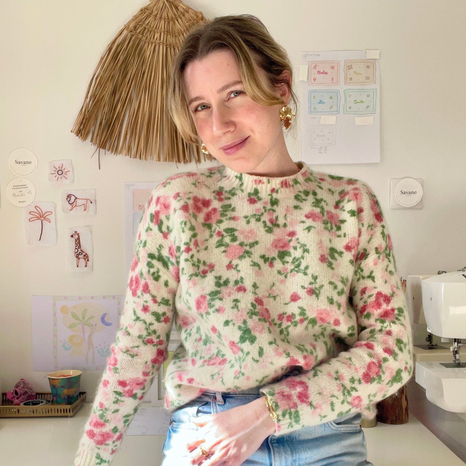 Ségolène Pastour, fondatrice de Savane Paris, marque française de broderie main personnalisée pour la naissance et les grands moments de vie